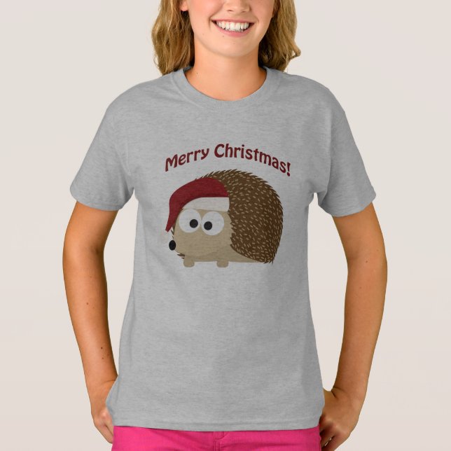 Camiseta Feliz Navidad! Hedgehog (Anverso)