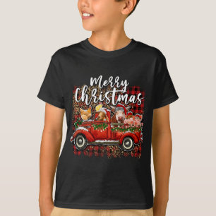 Camiseta Feliz Navidad Heifer Animales Granja Santa Red Tru