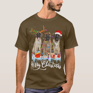 Camiseta Feliz Navidad Inglés Deslumbramiento Santa Light R