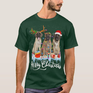 Camiseta Feliz Navidad Inglés Deslumbramiento Santa Light R