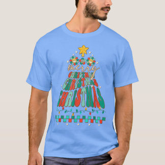 Camiseta Feliz Navidad Invierno Vibes Navidad Árbol de luce