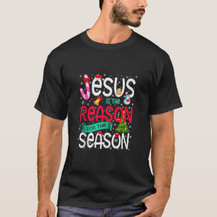 Camiseta Feliz Navidad Jesús Razón De La Vela De Navidad De