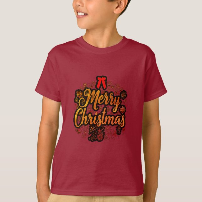 Camiseta "Feliz Navidad: Jolly Santa y el diseño festivo de (Anverso)