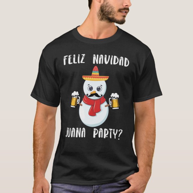 Camiseta Feliz Navidad Juana Fiesta Navidades españoles (Anverso)