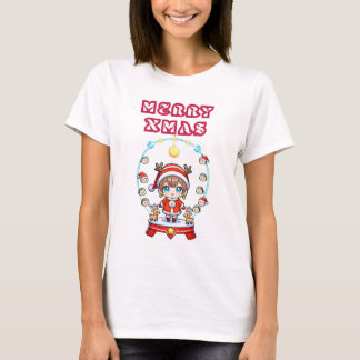 Camiseta Feliz Navidad Kawaii: Diversión festiva adorable