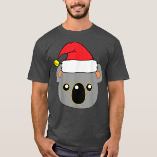 Camiseta Feliz Navidad Koala Claus Gorra del oso Hol de Nav