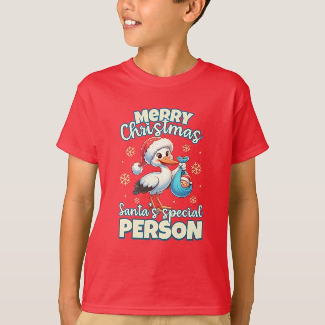 Camiseta Feliz Navidad, la persona especial de Papá Noel se (Anverso)
