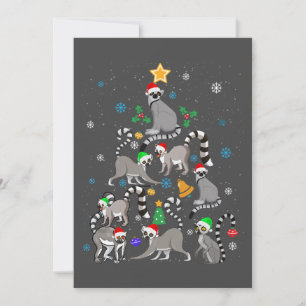 Camiseta Feliz Navidad Lémur Árbol de Navidad Xmas