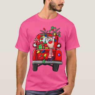 Camiseta Feliz Navidad, lindo camionero, reno, moro navidad