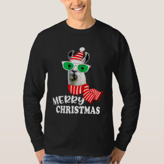 Camiseta Feliz Navidad Llama de Navidad