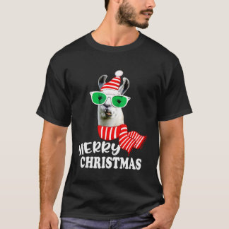 Camiseta Feliz Navidad Llama de Navidad