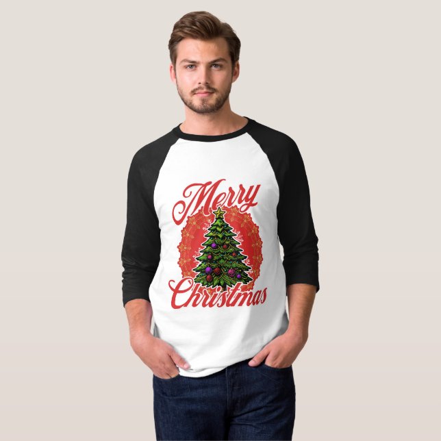 Camiseta Feliz Navidad Long Sleeve (Anverso completo)