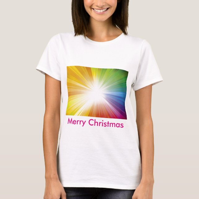Camiseta Feliz Navidad / Luz de Jesús (Anverso)