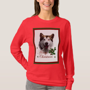 Camiseta Feliz Navidad Malamute de Alaskan