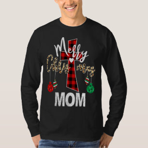 Camiseta Feliz Navidad Mamá Dios Cruz Roja Cristiana Placa