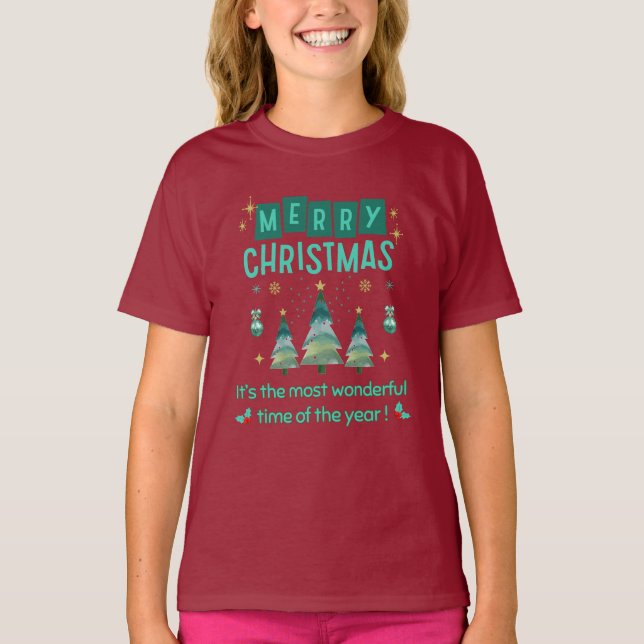 Camiseta Feliz Navidad - Maravilloso momento del año T-Shi (Anverso)