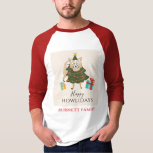 Camiseta Feliz Navidad Matando a la Familia Perro Howlidays