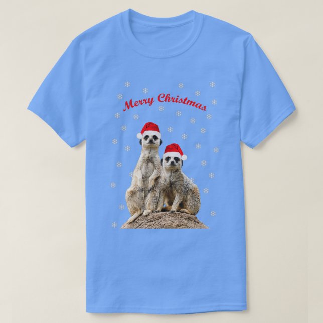 Camiseta Feliz Navidad Meerkats (Diseño del anverso)