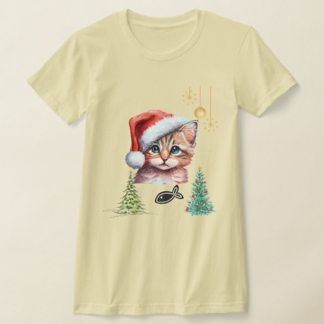 Camiseta ¡Feliz Navidad Meowy! (Distribución)