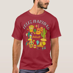 Camiseta FELIZ NAVIDAD MEXICAN HERITAGE CHRISTMAS T-Shirt