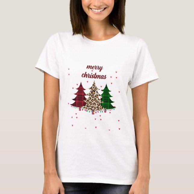 Camiseta Feliz Navidad Moderna y Elegante (Anverso)