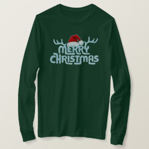 Camiseta Feliz Navidad Moderno regalo de moda para la famil
