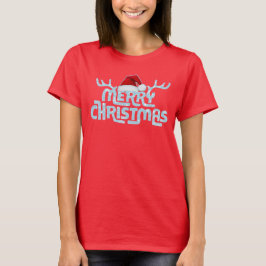 Camiseta Feliz Navidad Moderno regalo de moda para la famil