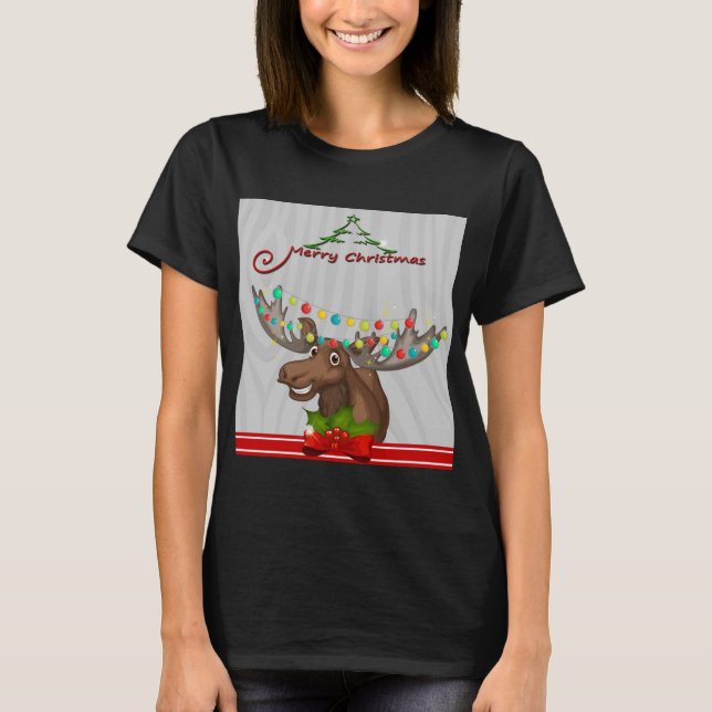 Camiseta Feliz Navidad Moose (Anverso)