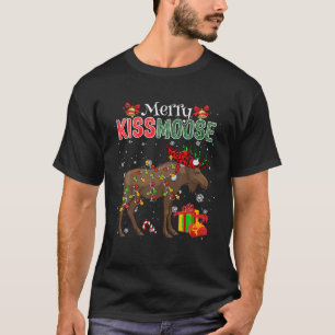Camiseta Feliz Navidad Moose Costume Cuerdo Santa Moose Xma