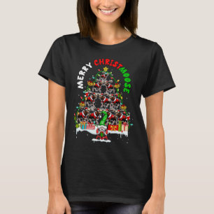 Camiseta Feliz Navidad Moose Navidad Árbol de Navidad Santa