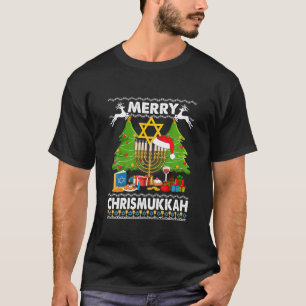 Camiseta Feliz Navidad Mukkah Navidades judíos feos de Navi