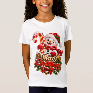 Camiseta Feliz Navidad Muñeco de Nieve