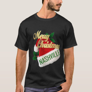 Camiseta Feliz Navidad Nashville Mens T-Shirt