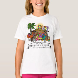 Camiseta Feliz Navidad Natividad Niños