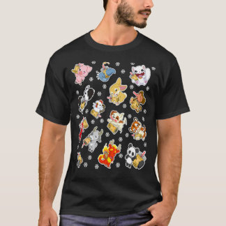 Camiseta Feliz Navidad Navidad Boba Bubble Tea china Zodia