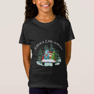 Camiseta Feliz Navidad Navidad Gnome Camión Rojo Pajamas