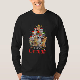 Camiseta Feliz Navidad Navidad Navidad Navidad Gracioso Cat