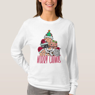 Camiseta Feliz Navidad, Navidades de Cat Lover