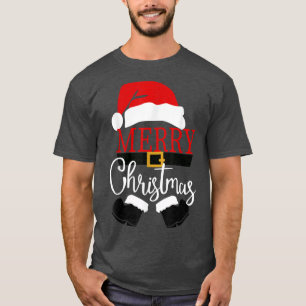 Camiseta Feliz Navidad Navidades de Santa Claus iluminan a