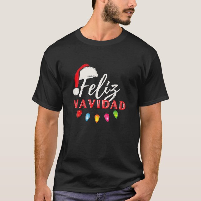 Camiseta Feliz Navidad Navidades enciende Navidad (Anverso)