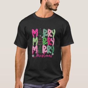 Camiseta Feliz Navidad navideño Coquette Bow Funny 2024