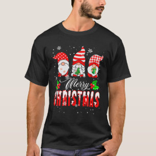 Camiseta Feliz Navidad navideño Santa Gnome Fam Mateo