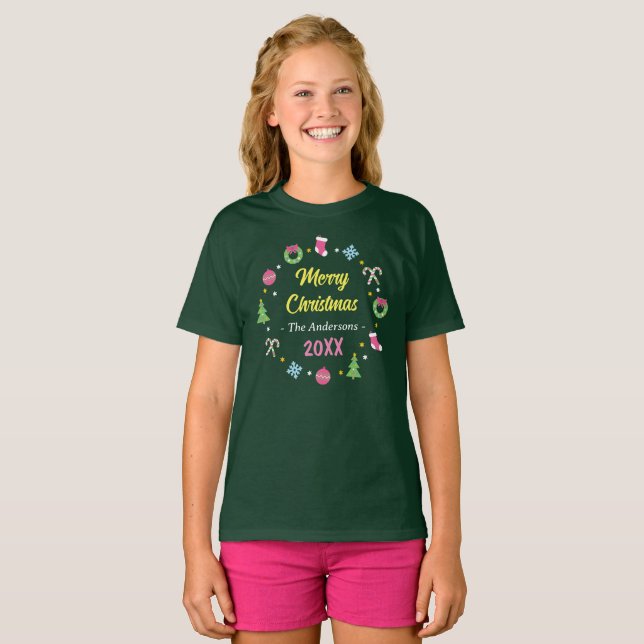 Camiseta Feliz Navidad - Niños (Anverso completo)