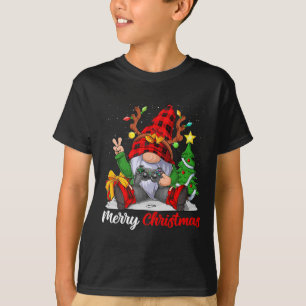 Camiseta Feliz Navidad Nochebuena Gamer Gnome Video Game Bo