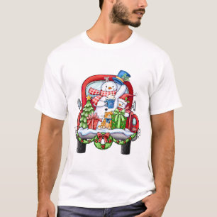 Camiseta Feliz Navidad Noel Santa Snowman T-Shirt