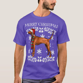 Camiseta Feliz Navidad Ornamento Redbone Coonhound Xmas Sa