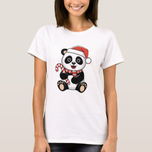 Camiseta Feliz Navidad Oso Panda Lindo
