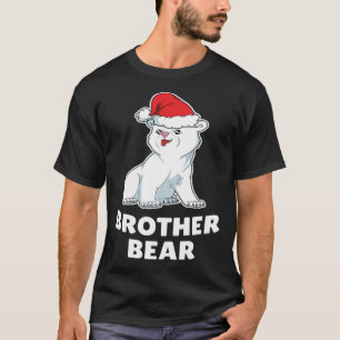 Camiseta Feliz Navidad Papá Noel Hermano Oso Polar Ani