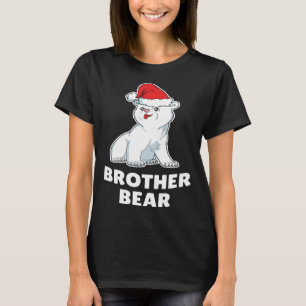 Camiseta Feliz Navidad Papá Noel Hermano Oso Polar Ani