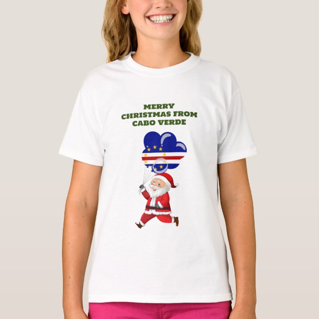 Camiseta Feliz Navidad para Cabo Verde (Anverso)